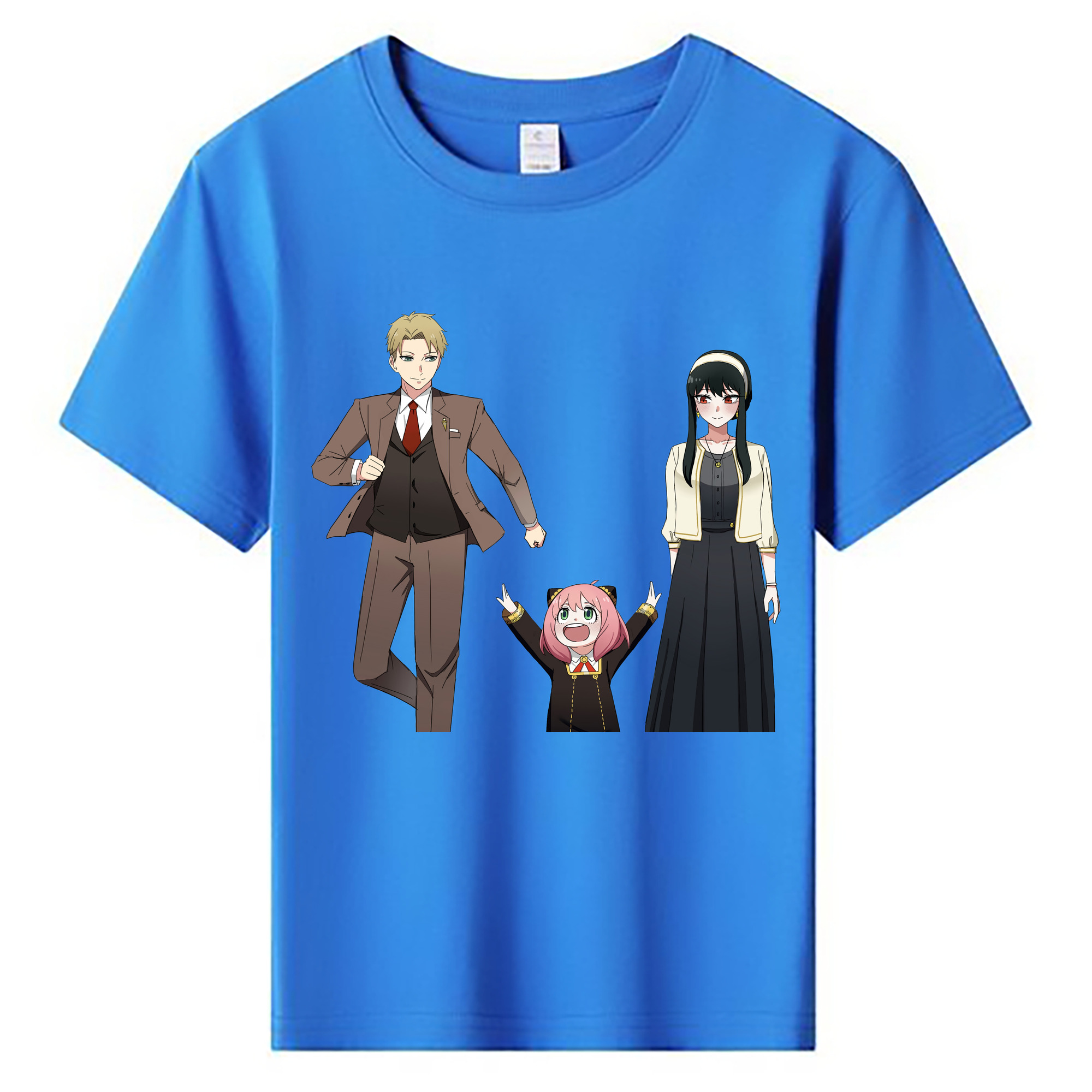 （画像用） SPY×FAMILY间谍家家酒 綿100％キッズTシャツ（フロントプリント）